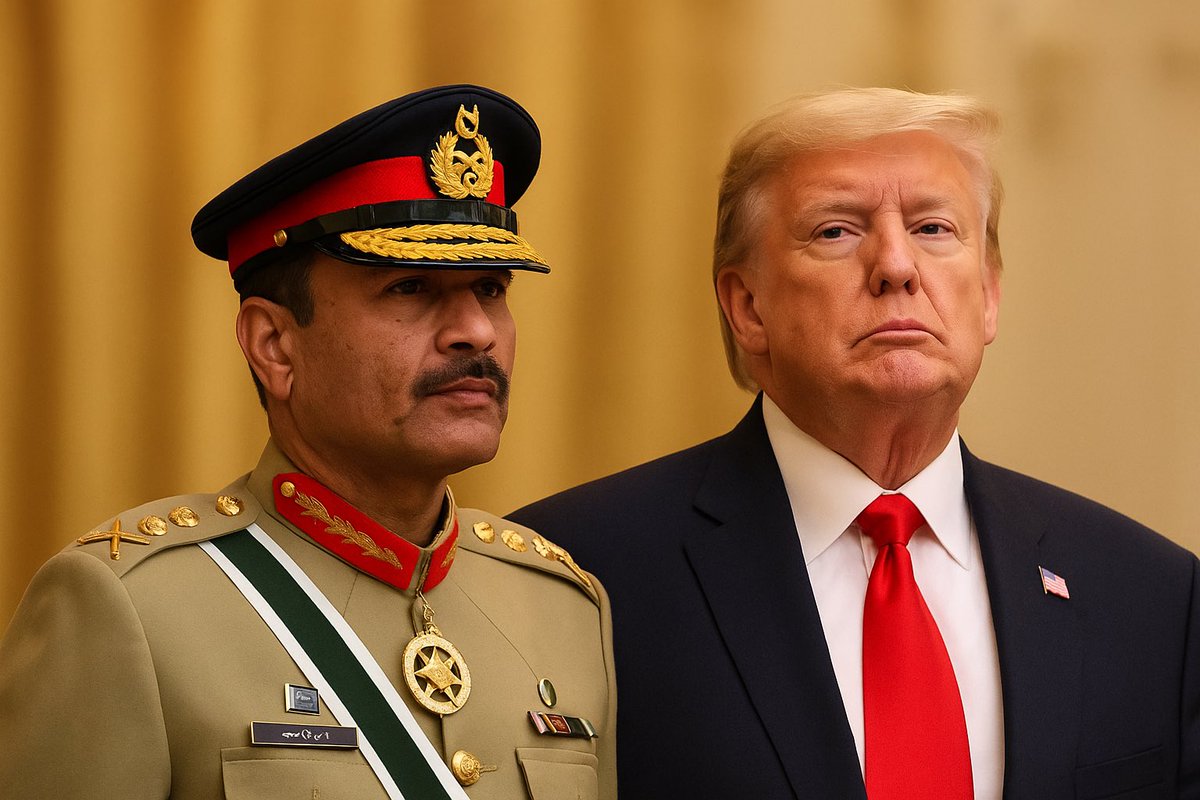 الرئيس الأميركي دونالد ترامب ورئيس أركان الجيش الباكستاني المشير عاصم منير